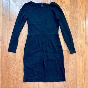 J.Crew black knit sheath dress